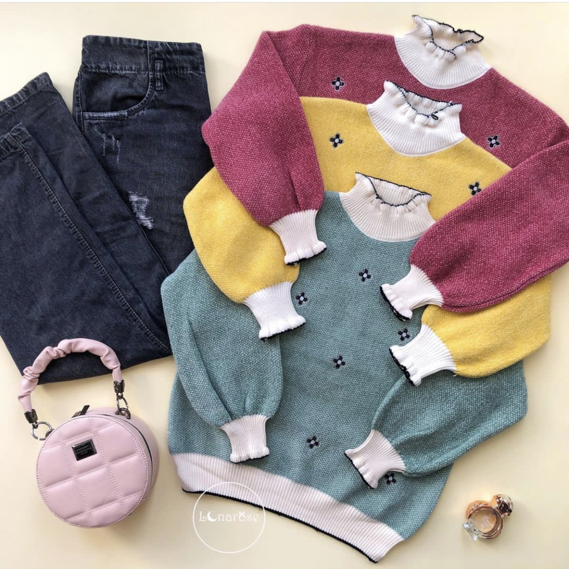 بافت وارداتی گلدوزی