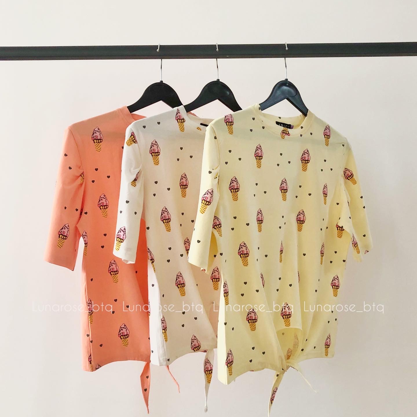 تیشرت وارداتی چاپی بستنی - Image 2