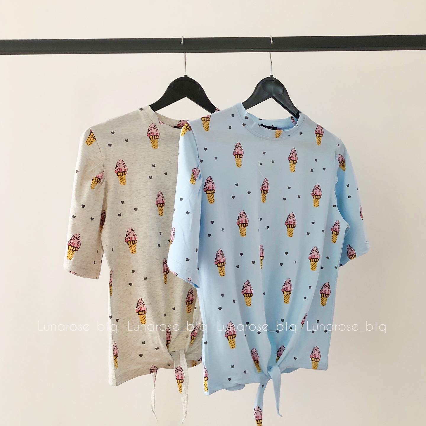 تیشرت وارداتی چاپی بستنی - Image 3