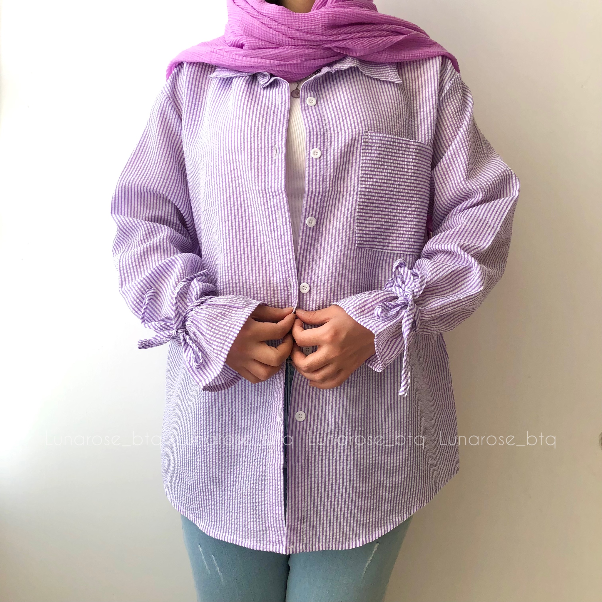 شومیز مانتویی برند shein - Image 4