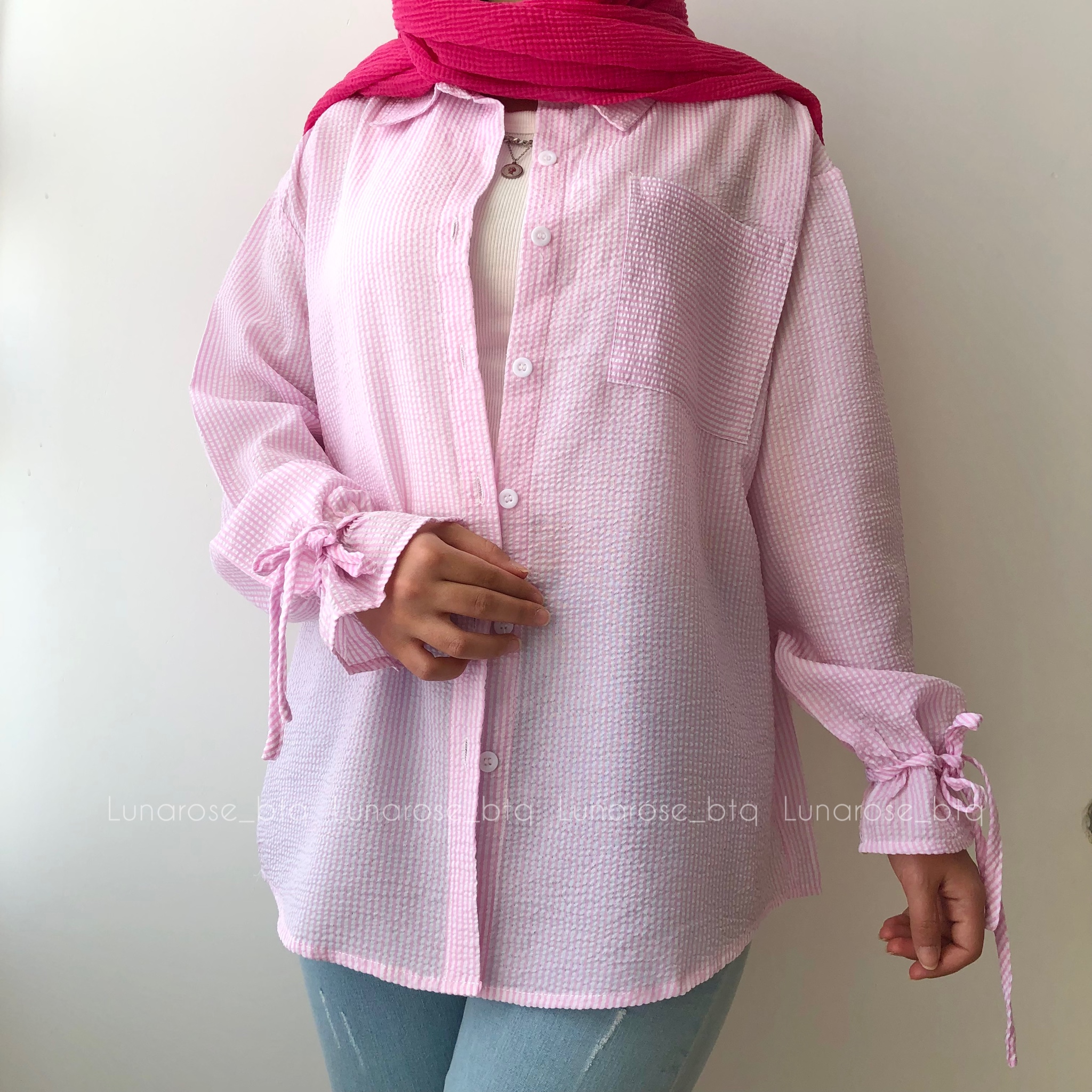 شومیز مانتویی برند shein - Image 2