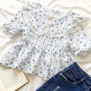 شومیز گلدار عروسکی