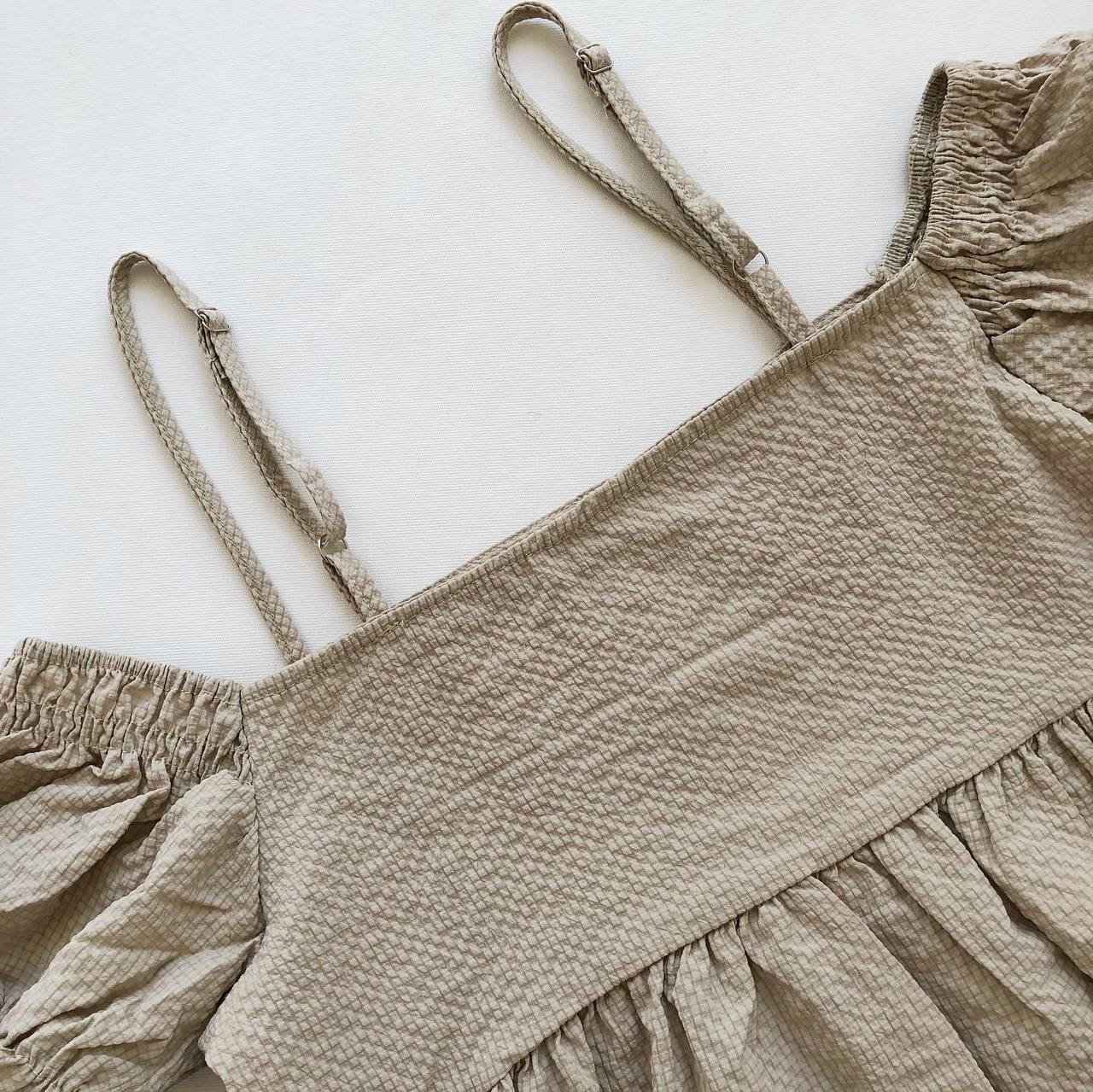 شومیز یقه قایقی بندی - Image 3