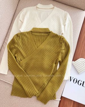 بافت یقه هفت چپ و راستی