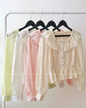 شومیز دکمه قلبی