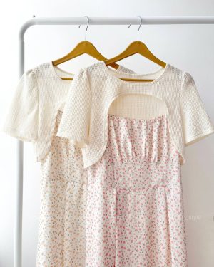 پیراهن دوتیکه گلدار