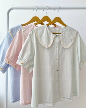 شومیز آستین بابونه