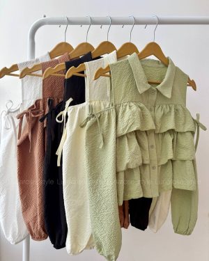 شومیز عروسکی چیندار