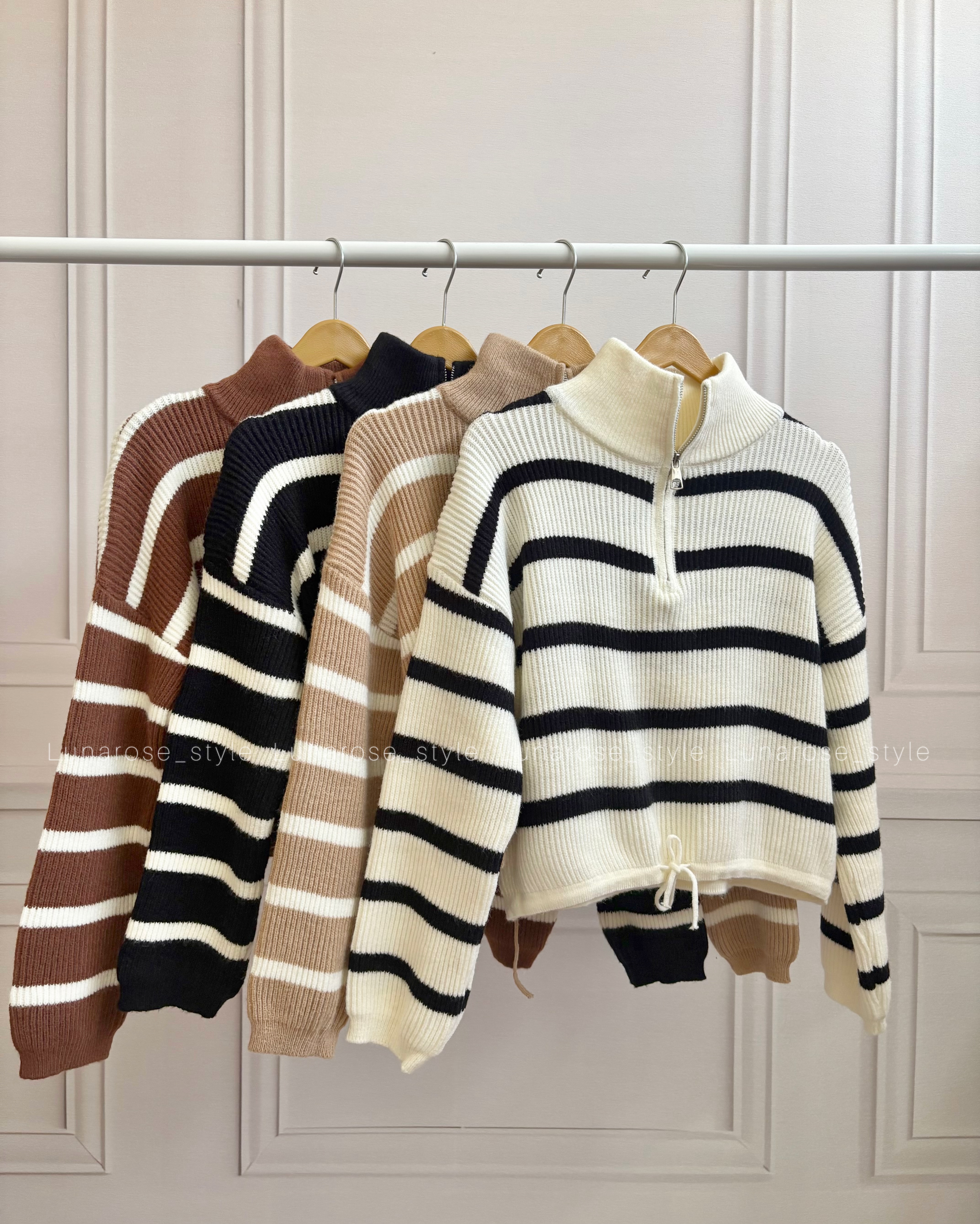 پلیور بافت نیم زیپ