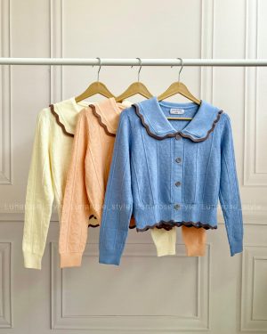 پلیور قلبی طرح دکمه