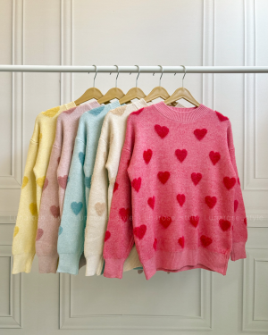 پلیور قلب برجسته